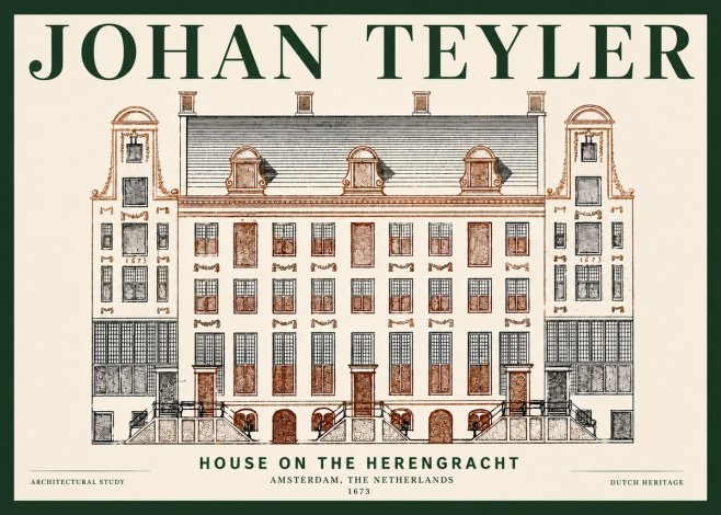 Johan Teyler Architectural Study VIII No6 - Póster