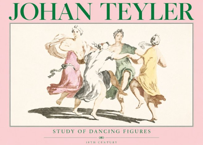 Johan Teyler Study of Dancing Figures No3 - Póster