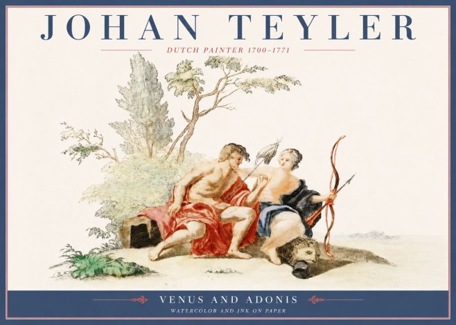 Johan Teyler Venus and Adonis No4 - Póster