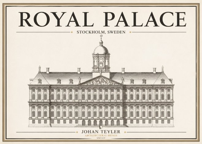 Johan Teyler Royal Palace No1 - Póster