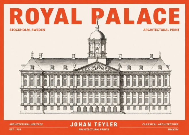 Johan Teyler Royal Palace No3 - Póster