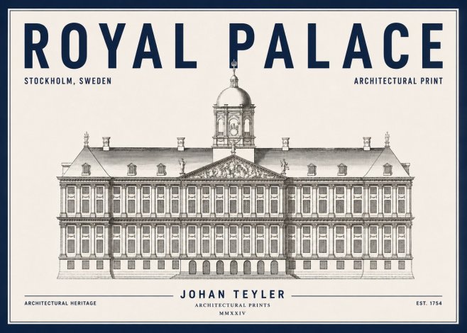 Johan Teyler Royal Palace No4 - Póster