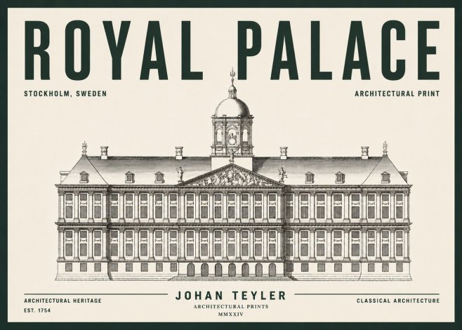 Johan Teyler Royal Palace No5 - Póster
