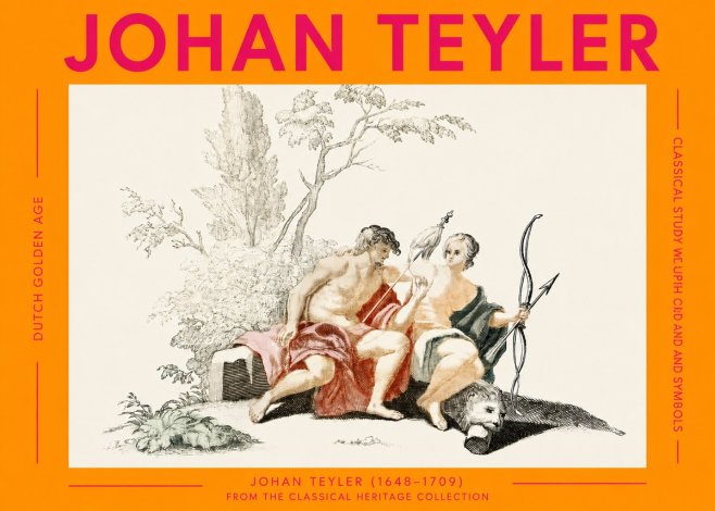 Johan Teyler Classical Study with Cupid and Symbols No2 - Póster
