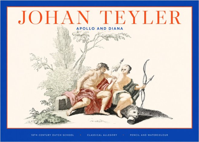 Johan Teyler Classical Study with Cupid and Symbols No6 - Póster