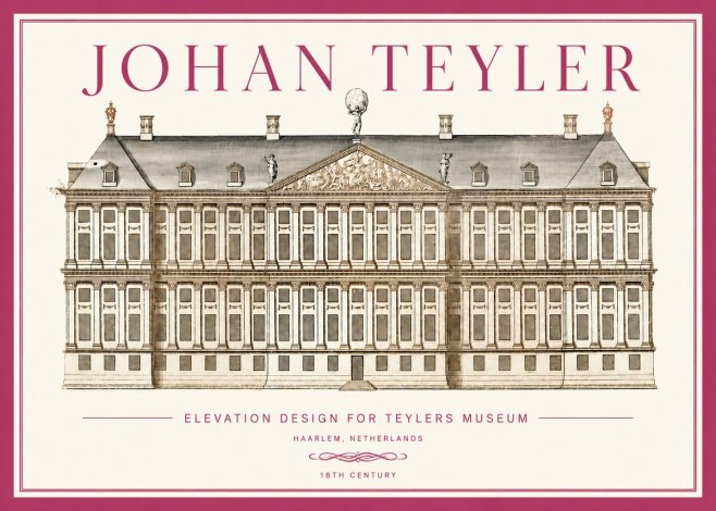 Johan Teyler Elevation Design for Teylers Museum, Haarlem No3 - Póster
