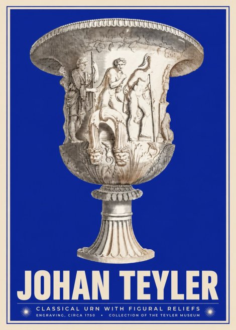 Johan Teyler Classical Urn with Figural Reliefs I No3 - Póster