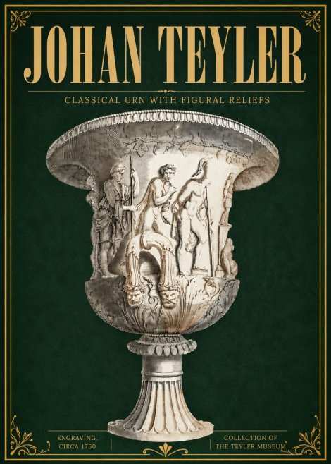 Johan Teyler Classical Urn with Figural Reliefs I No6 - Póster