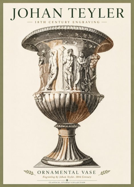 Johan Teyler Ornamental Vase II No4 - Póster