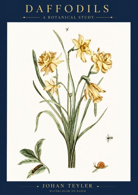 Johan Teyler Daffodils No6 - Póster