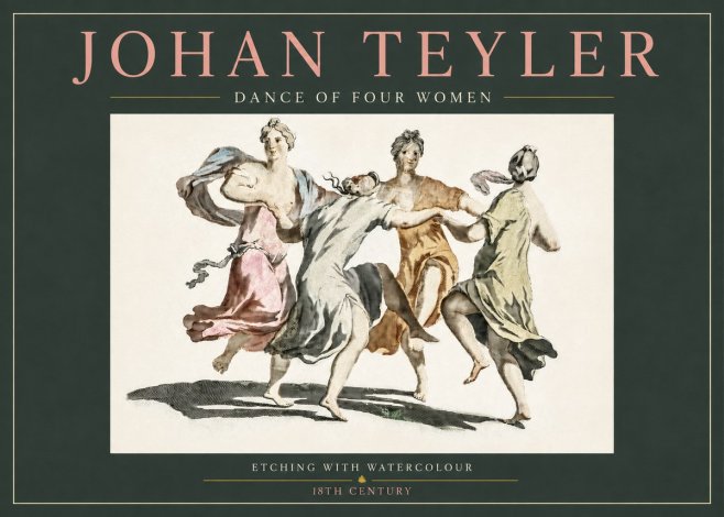 Johan Teyler Dance of Four Women No3 - Póster