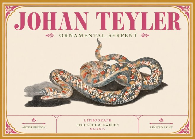 Johan Teyler Ornamental Serpent No6 - Póster