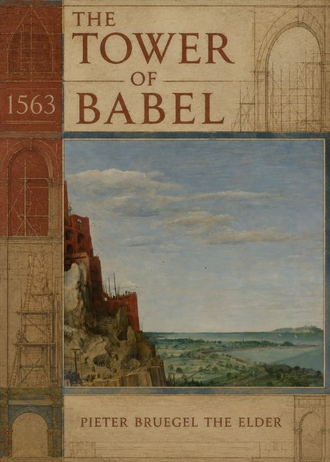 Pieter Bruegel The Tower of Babel X No2 - Póster