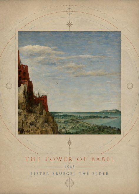 Pieter Bruegel The Tower of Babel X No3 - Póster