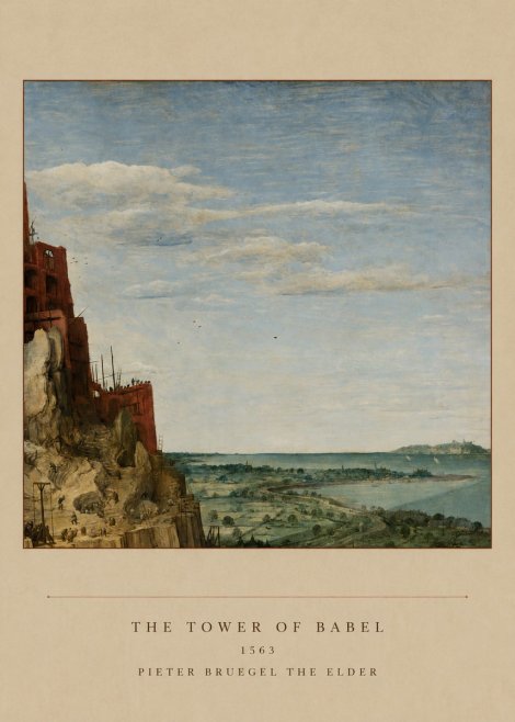 Pieter Bruegel The Tower of Babel X No5 - Póster