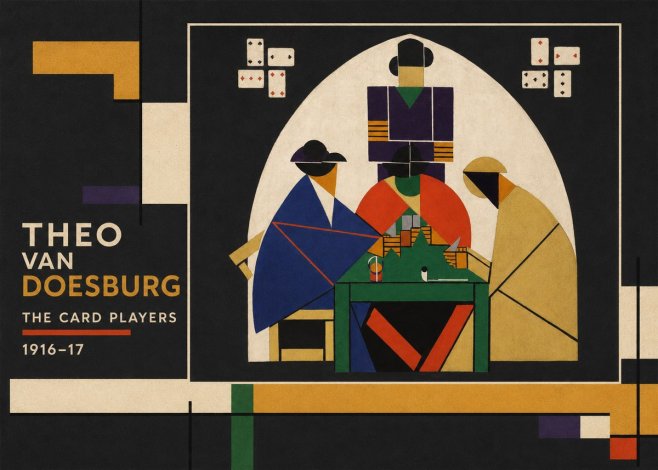 Theo van Doesburg The Card Players No2 - Póster