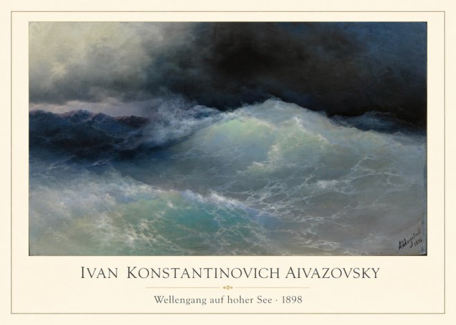 Ivan Konstantinovich Aivazovsky Wellengang Auf Hoher See No1 - Póster