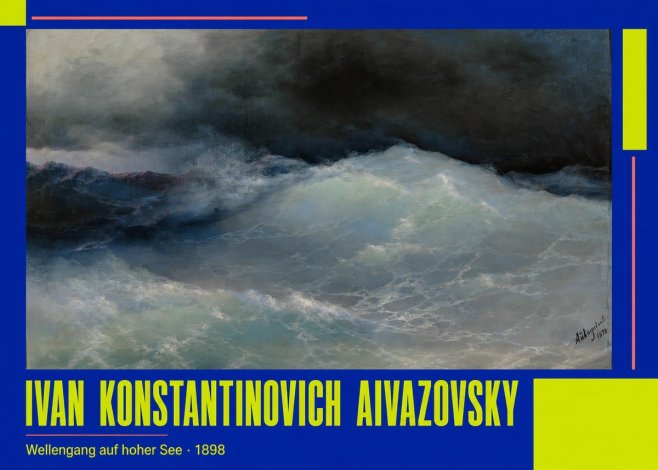 Ivan Konstantinovich Aivazovsky Wellengang Auf Hoher See No2 - Póster
