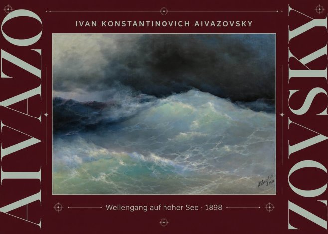 Ivan Konstantinovich Aivazovsky Wellengang Auf Hoher See No3 - Póster