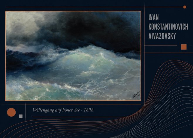 Ivan Konstantinovich Aivazovsky Wellengang Auf Hoher See No4 - Póster