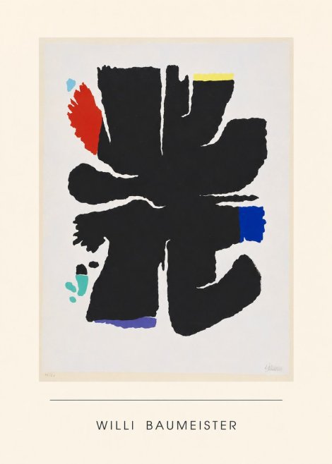 Willi Baumeister Abstract Composition No4 - Póster