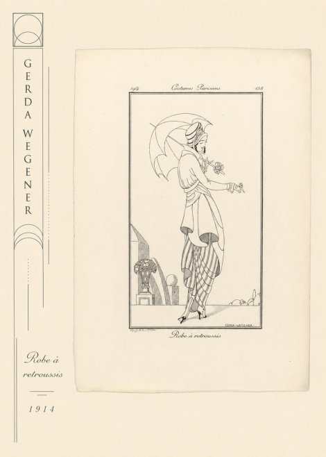 Gerda Wegener Robe À Retroussis No2 - Póster