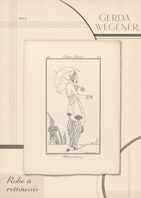 Gerda Wegener Robe À Retroussis No4 - Póster