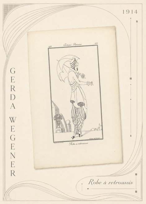 Gerda Wegener Robe À Retroussis No5 - Póster