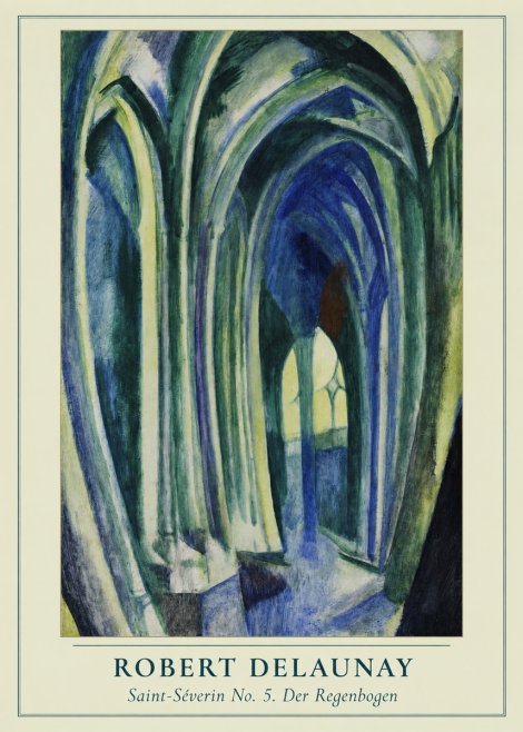 Robert Delaunay Saint-séverin No. 5. Der Regenbogen No3 - Póster