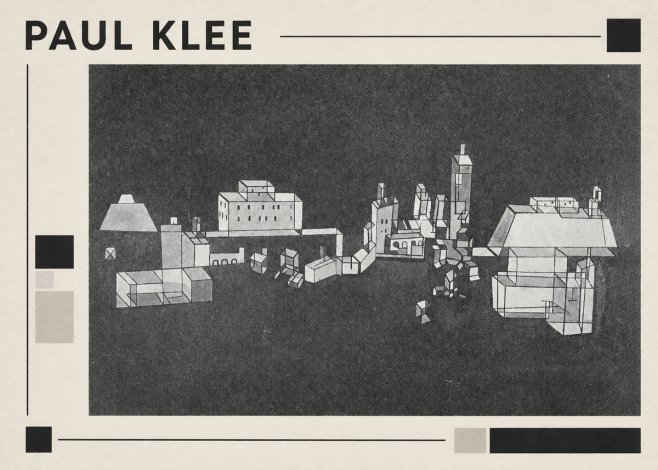 Paul Klee Architectural Forms No1 - Póster