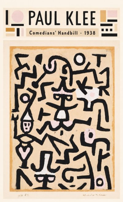 Paul Klee Comedians' Handbill No4 - Póster