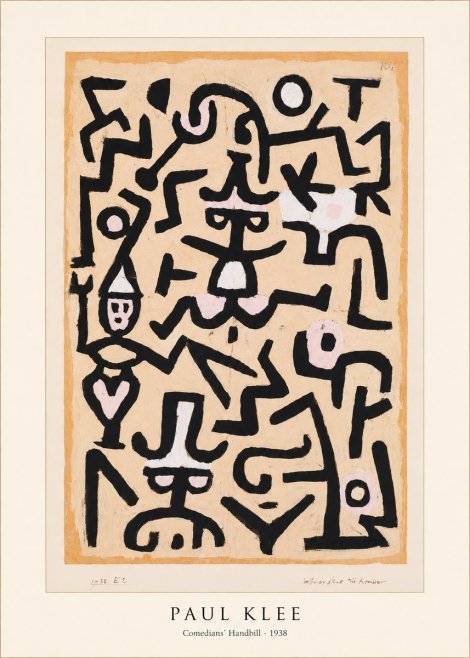 Paul Klee Comedians' Handbill No5 - Póster