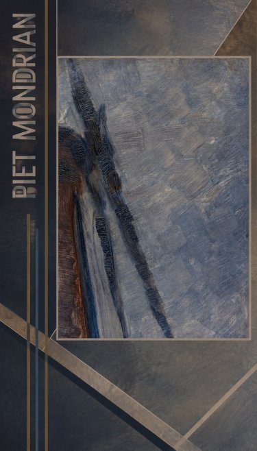 Piet Mondrian Windmill in Sunlight No2 - Póster