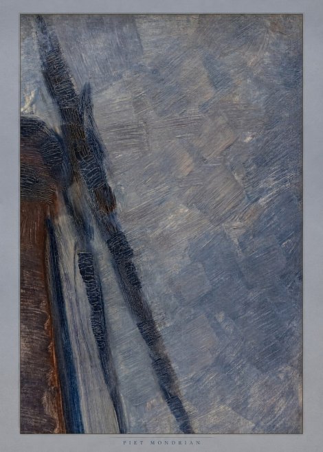 Piet Mondrian Windmill in Sunlight No6 - Póster