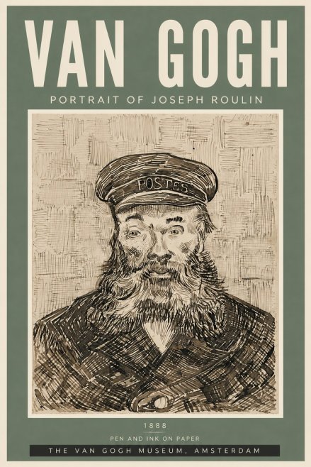 Van Gogh Portrait of Joseph Roulin I No6 - Póster