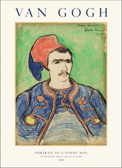 Van Gogh Portrait of a Young Man No1 - Póster
