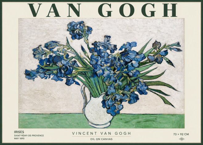 Van Gogh Irises II No4 - Póster