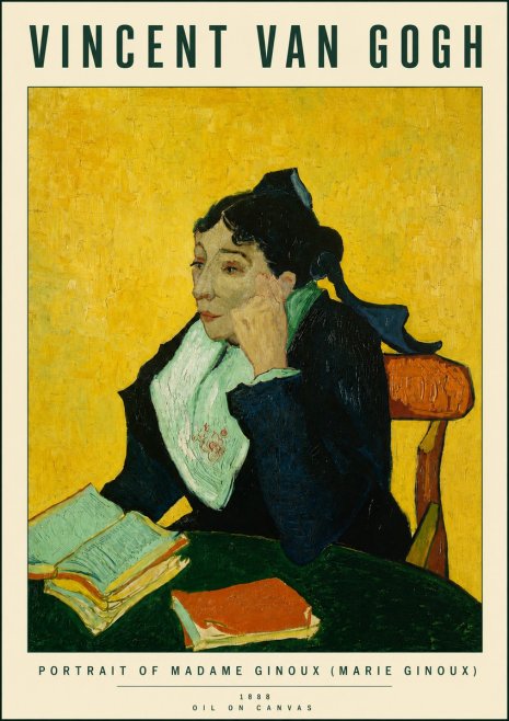 Van Gogh Portrait of Madame Ginoux (Marie Ginoux) No4 - Póster