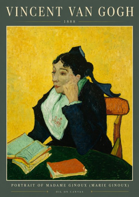 Van Gogh Portrait of Madame Ginoux (Marie Ginoux) No5 - Póster