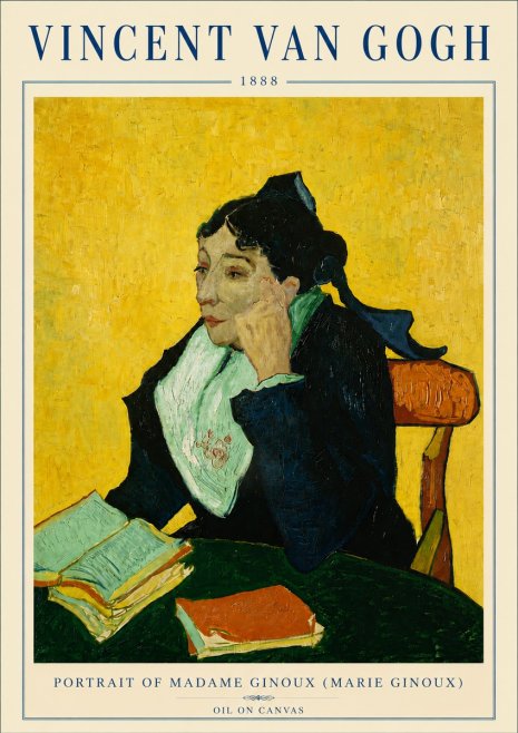 Van Gogh Portrait of Madame Ginoux (Marie Ginoux) No6 - Póster