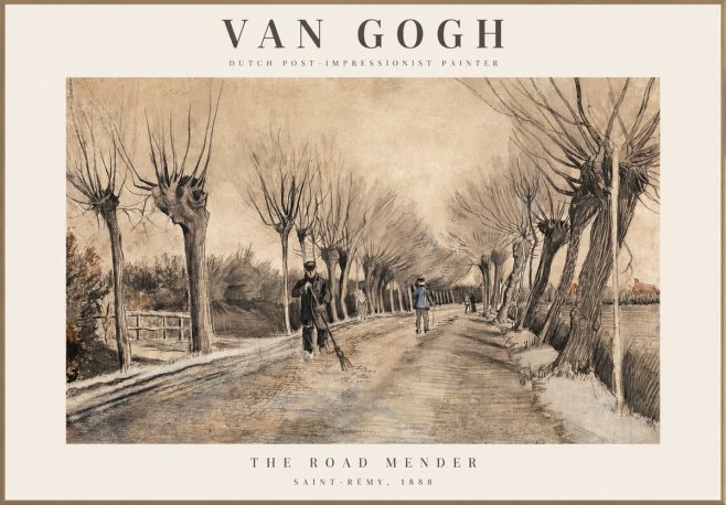 Van Gogh The Road Mender I No1 - Póster