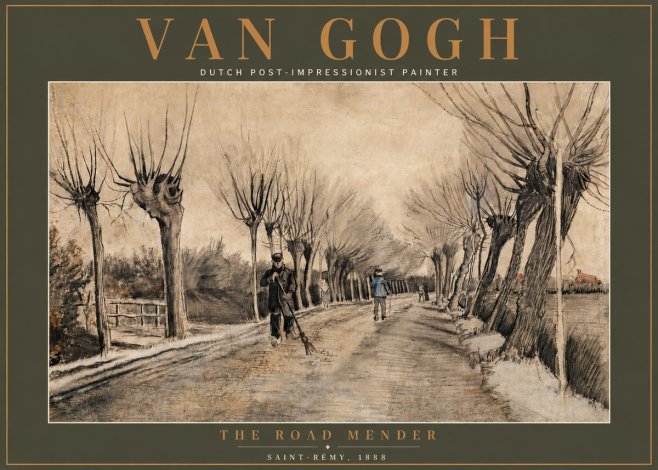 Van Gogh The Road Mender I No5 - Póster