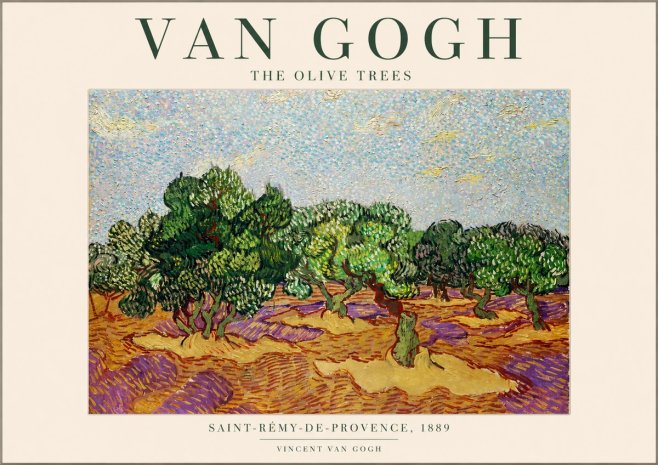 Van Gogh The Olive Trees No1 - Póster