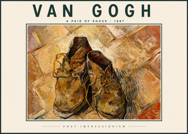 Van Gogh A Pair of Shoes No4 - Póster