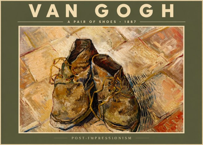Van Gogh A Pair of Shoes No6 - Póster