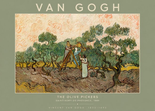 Van Gogh The Olive Pickers I No4 - Póster