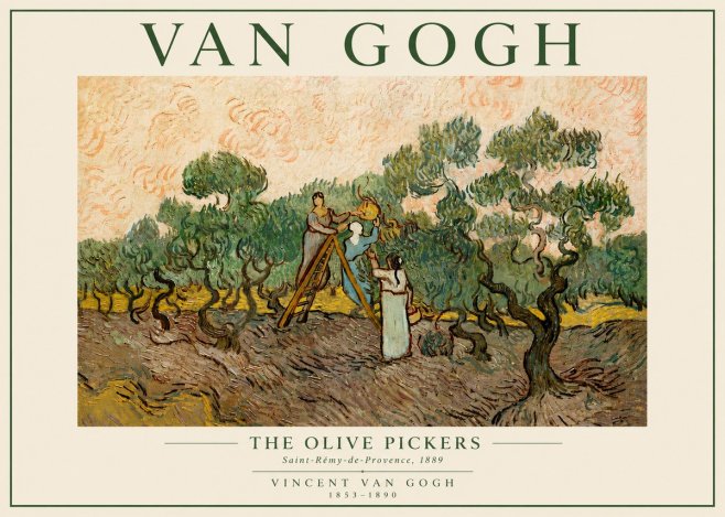 Van Gogh The Olive Pickers I No5 - Póster