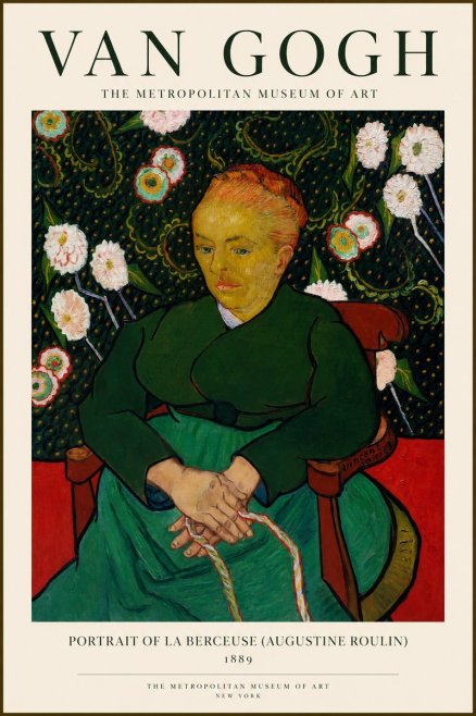 Van Gogh Portrait of La Berceuse (Augustine Roulin) No1 - Póster
