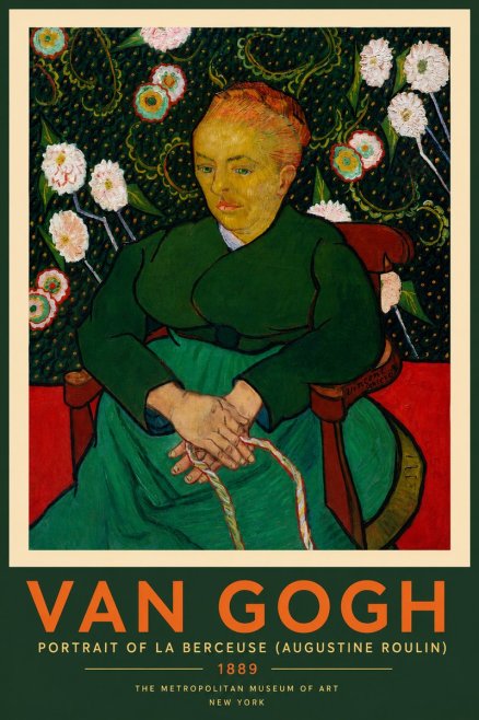 Van Gogh Portrait of La Berceuse (Augustine Roulin) No2 - Póster