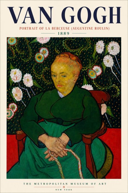 Van Gogh Portrait of La Berceuse (Augustine Roulin) No3 - Póster